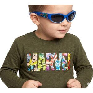 Marvel Comics Boys Long Sleeve Shirt 104 3-4Y & Super Hero Adventures Sunglasses
